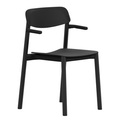 Lammhults_Penne_armchair_sled_black_black_frontangle.png