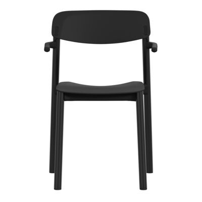 Lammhults_Penne_armchair_sled_black_black_front.png