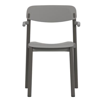 Lammhults_Penne_armchair_sled_graphite_grey_front.png