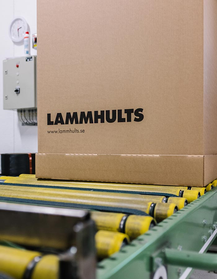 Packaging and labelling at Lammhults