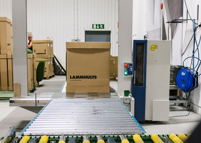 Packaging and labelling at Lammhults