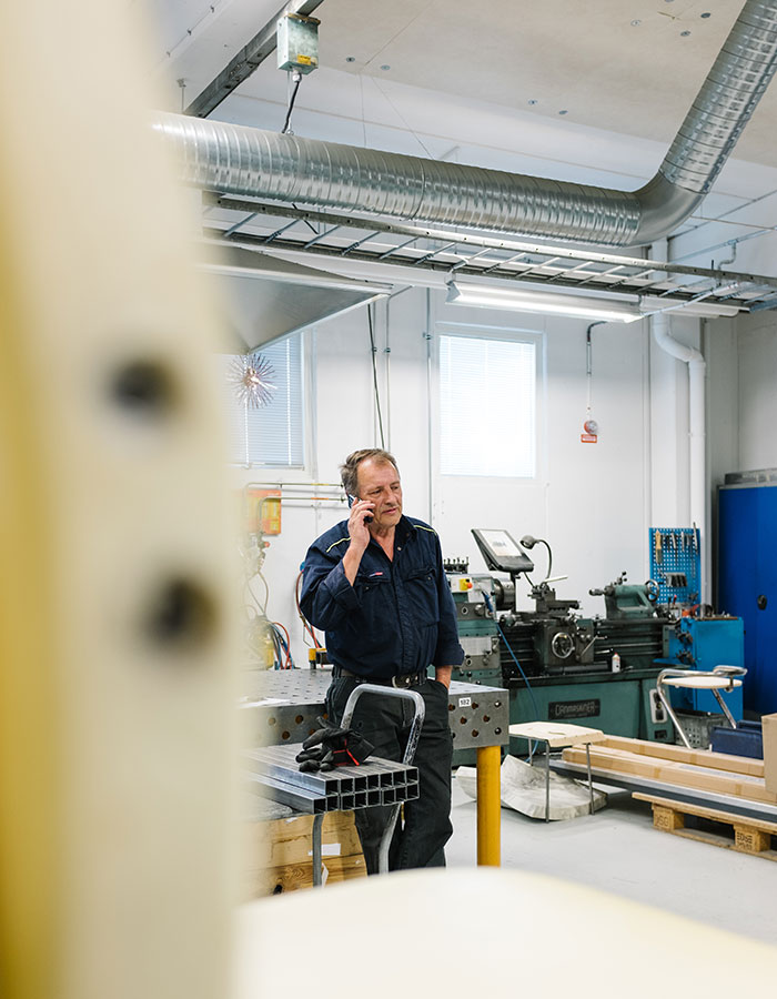 Prototype and construction at Lammhults.