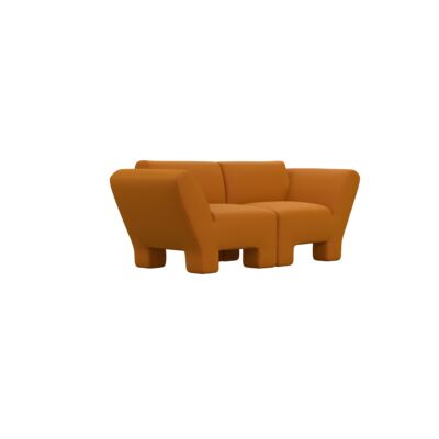 Lammhults_Geofanti_modularseating_2seaterSofa_orange_frontangle.png