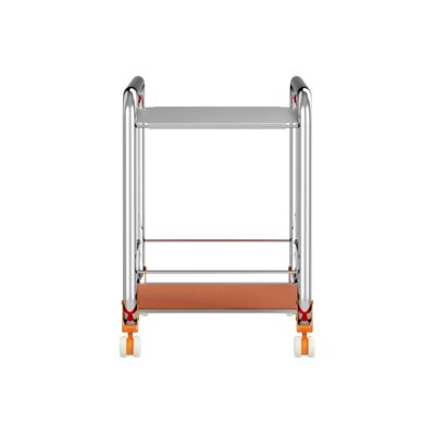 Lammhults_Tension_trolley_chrome_stainless_yelloworange_leatherlining_side_v01.png