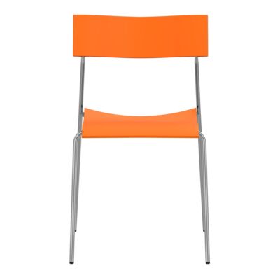 Lammhults_Campus_Air_chair_chrome_orange_front.png