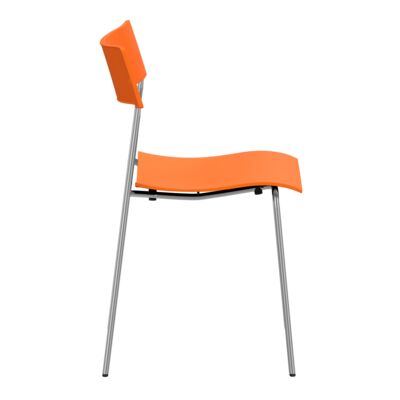 Lammhults_Campus_Air_chair_chrome_orange_side.png