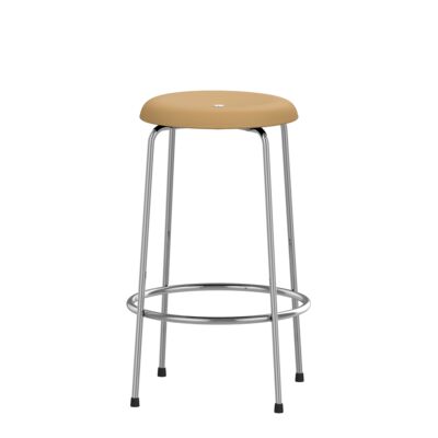 Lammhults_Taburett_barstool_H63_chrome_camel_front.png