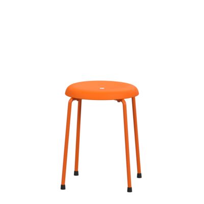 Lammhults_Taburett_stool_orange_orange_front.png