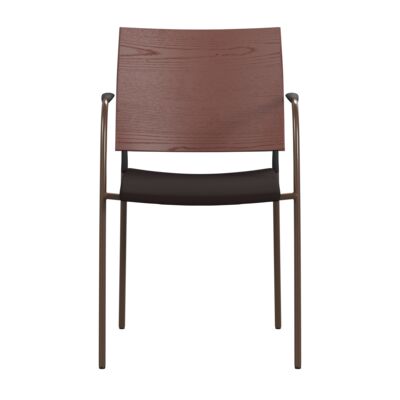 Lammhults_Spira_armchair_brown_brownstainedback_seatbrown_front_1.png