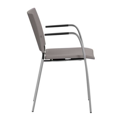 Lammhults_Spira_armchair_chrome_greyleather_side.png