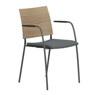 Lammhults_Spira_armchair_graphite_oakback_seatgrey_frontangle.png