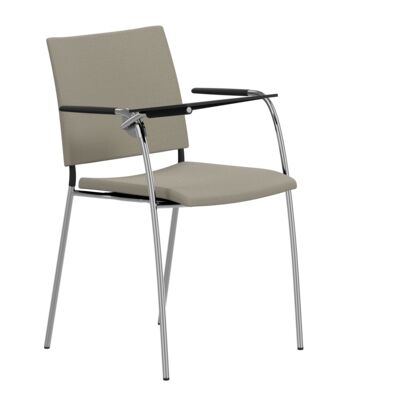 Lammhults_Spira_armchair_writingtabletR_chrome_beige_frontangle.png
