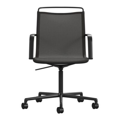 Lammhults_Atlas_Air_armchair_5-feet_casters_black_black_front.png