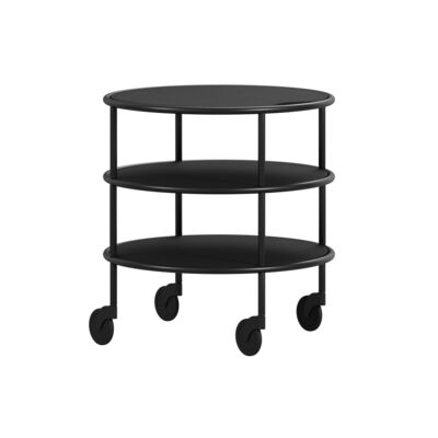 Lammhults_Chicago_I_trolley_black_blackleather_black_textured_black_leather_front.png