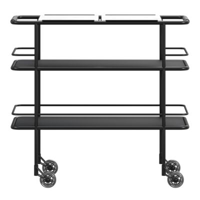Lammhults_Cargo_Support_trolley_black_black_marble_front.png