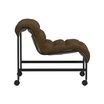 Lammhults_Sunny_easychair_noarms_casters_black_brown_side.png