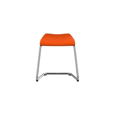 Lammhults_Add_chair_H46_chrome_orangeseat_front_1.png