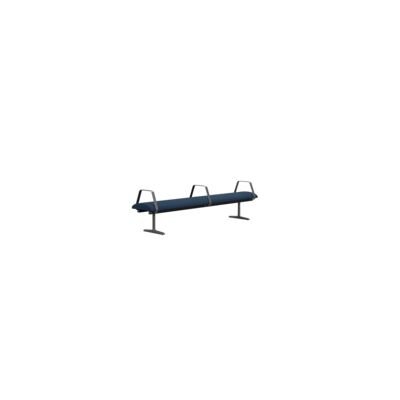 Lammhults_Teius_bench_SH460_L2400_3armrests_black_blue_frontangle.png