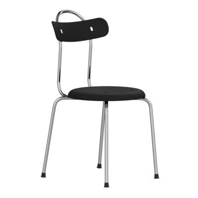 Lammhults_TaburettPlus_chair_black_chrome_frontangle.png