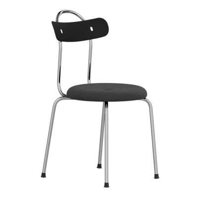 Lammhults_TaburettPlus_chair_black_chrome_uph_seat_frontangle.png