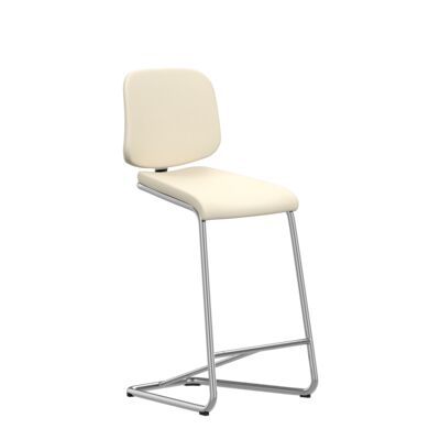 Lammhults_Add_stool_w_back_H63_chrome_green_frontangle.png